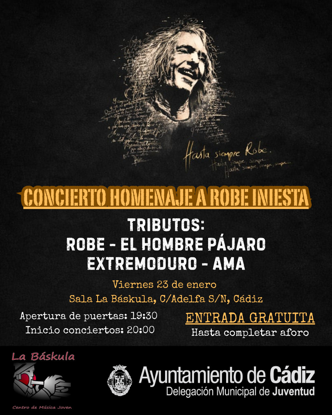 Concierto homenaje a robe iniesta