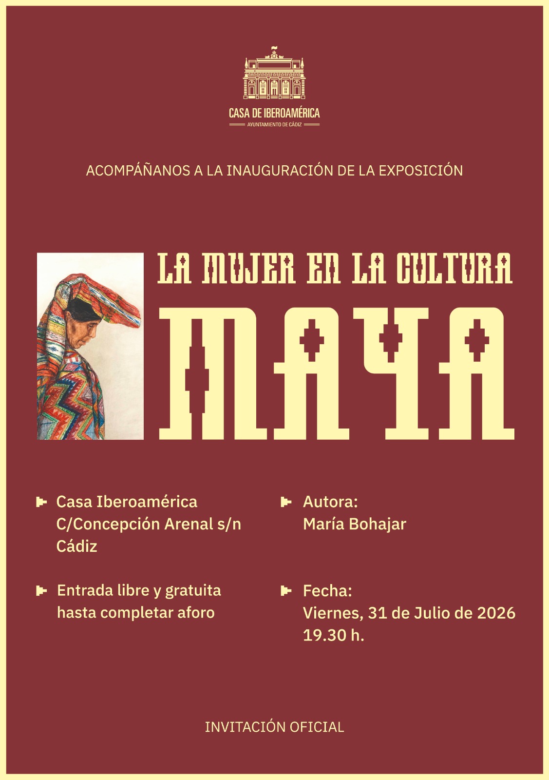 Inauguración exposición "la mujer en la cultura maya"