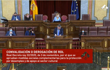 El Congreso ratifica las ayudas para cultura