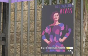 Imagen del cartel del Gobierno por el 25N 