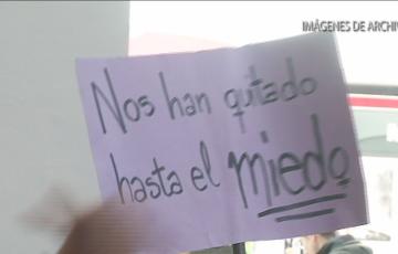 Imagen de uno de los lemas en la manifestación del 25N de 2019 