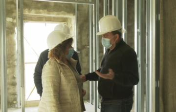 Visita a las obras de la promoción de viviendas de Botica 