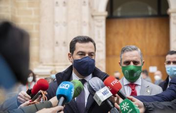 El presidente de Junta de Andalucía, Juan Manuel Moreno 