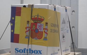 El camión que transportaba la vacuna desde Bélgica ha llegado a primera hora de este sábado a Guadalajara 