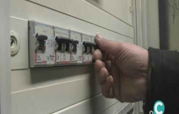 Un cuadro eléctrico de una casa