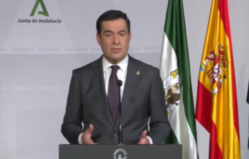 El presidente de la Junta, Juan Manuel Moreno Bonilla 