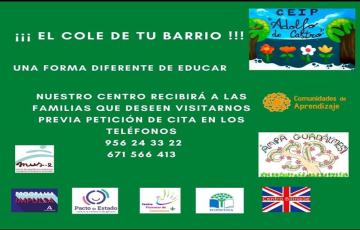 Uno de los carteles de la campaña municipal en favor de la escuela pública