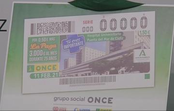 El cupón de la Once dedicado al Hospital 'Puerta del Mar'