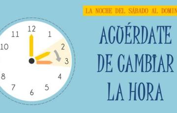 Comienza el horario de verano