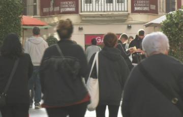 Céntrica calle de la ciudad