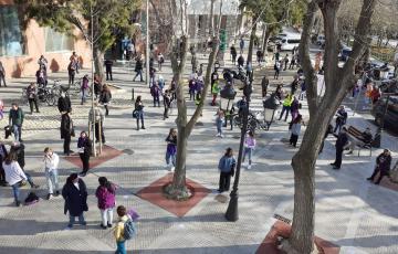 Concentración del 8M en plaza de España