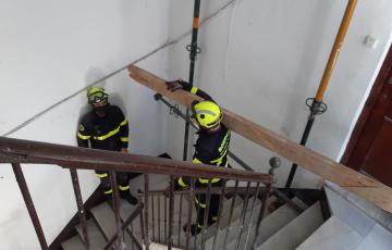 Se han caído cascotes de grandes dimensiones