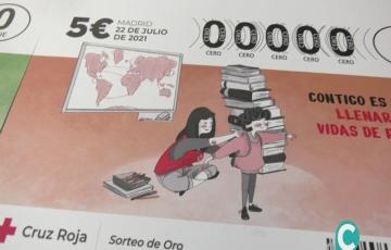 Uno de los boletos del Sorteo de Oro