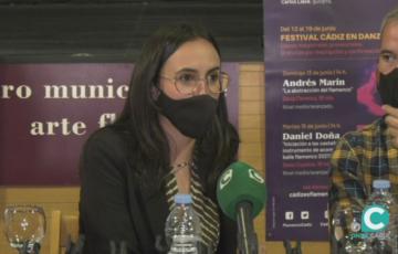 La concejala de Cultura y Fiestas, Lola Cazalilla