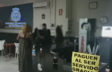 Interior del local donde se celebraba la fiesta ilegal