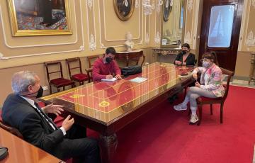 Reunión de las ediles en el Ayuntamiento gaditano