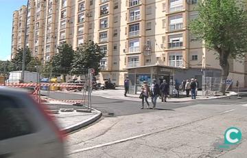 Carril bici en obras 