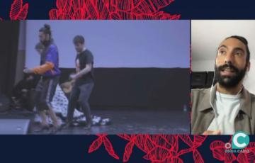 El bailaor gaditano, Eduardo Guerrero, durante una entrevista en el programa Jaleo de Onda Cádiz 