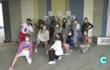 Parte del alumnado del centro que ha participado en la actividad 