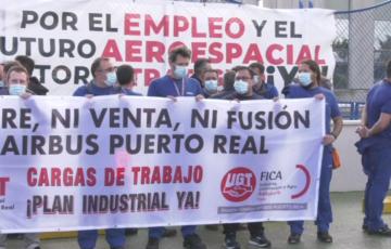  Irene García reitera el apoyo de los socialistas gaditanos a los trabajadores de Airbus y contra el cierre de la factoría de Puerto Real