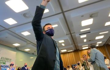 Bruno García, en el Congreso provincial