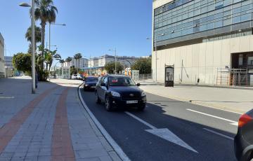 Más de medio centenar de coches participaron en la manifestación