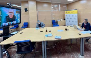 El subdelegado en una reunión del CECOR