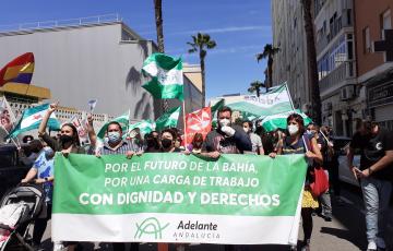 La confluencia sindical ha querido reivindicar el empleo en la capital