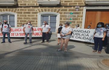 Imagen de la concentración de Marea Blanca en la capital 