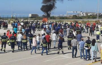Protesta en Navantia Puerto Real