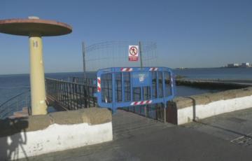 La escalera de caracol clausurada al público