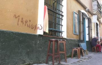 Pintada en la fachada de La Posada del Seblón