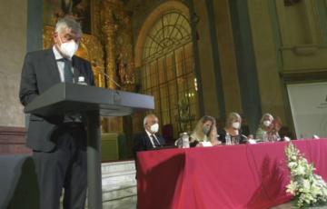 Momento del "Encuentro con Pemán" 