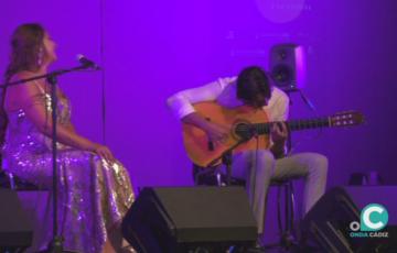 La cantaora Lela Soto durante su actuación en Cádiz Flamenco 