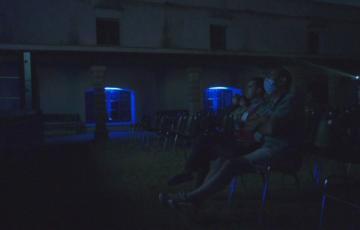 Imagen de una de las sesiones de cine en Santa Catalina 