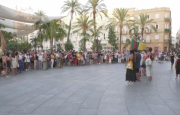 La Plaza de San Juan de Dios fue el lugar escogido para la convocatoria de la movilización 