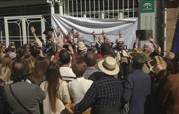 Agrupación callejera en el Carnaval chiquito de 2020