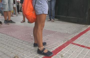 La entrada en el CEIP Profesor Tierno Galván ha sido escalonada