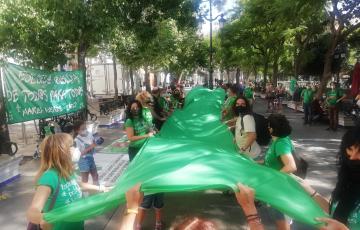 La Marea Verde se concentra en defensa del personal interino y las embarazadas.