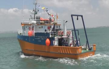 El buque oceanográfico zarpó desde Cádiz teniendo a Barbate como primer destino
