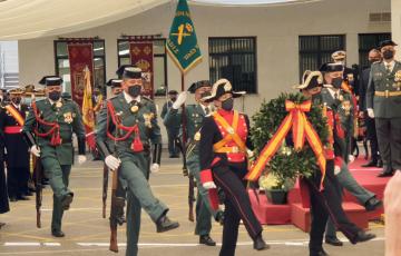 Un momento del homenaje a los que dieron su vida por España