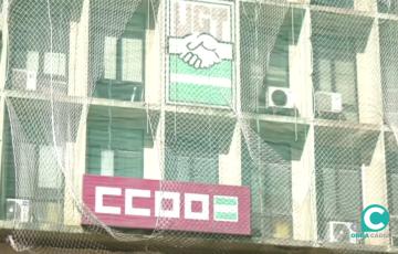 Fachada de la sede de CC.OO en la Avenida Andalucía 