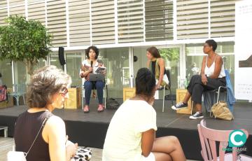 Las ponentes Tamara Cuba, Mónica Calle y Tania Safura 