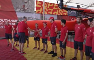 El Rey se convierte en tripulante del F50.