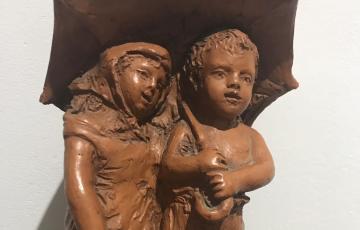 Escultura de barro del autor 'Nando'