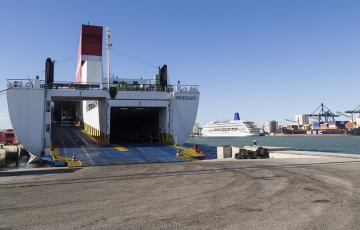 Imagen del puerto de Cádiz