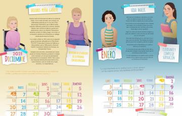 El calendario IAM dedica diciembre y enero están dedicados a dos mujeres referentes de la provincia