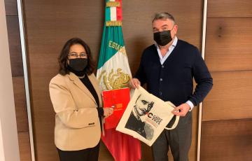 El concejal de Presidencia sigue su trabajo para buscar apoyo al Congreso de la Lengua