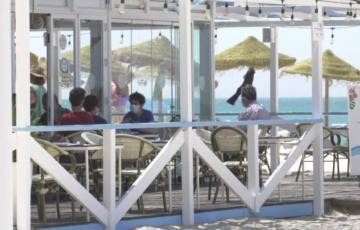 Terraza de un chiringuito