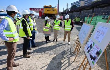 Visita a la obra de Aguas de Cádiz